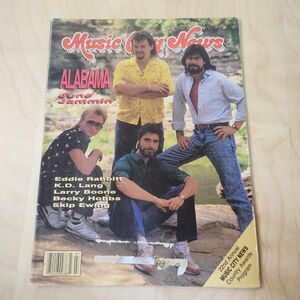 Vintage Music City News Magazine June 1988 Alabama Cover Country Music